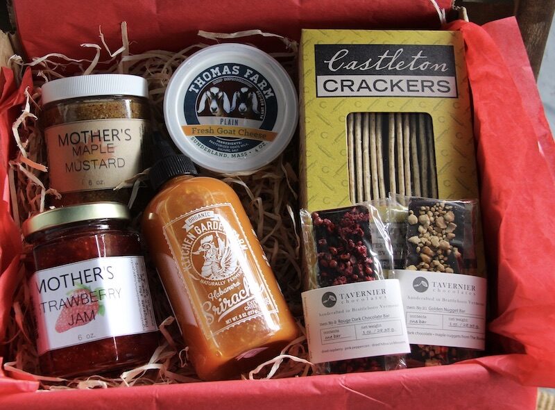 Pioneer Valley Food Tour Gift Basket with selection of local foods