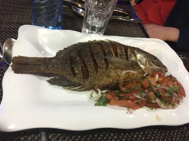 whole grilled fish