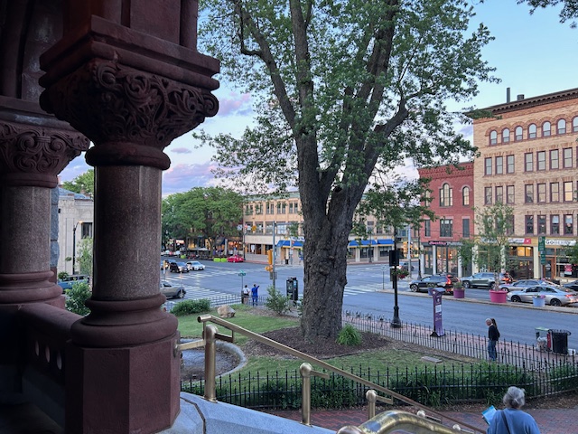 view downtown Northampton city street